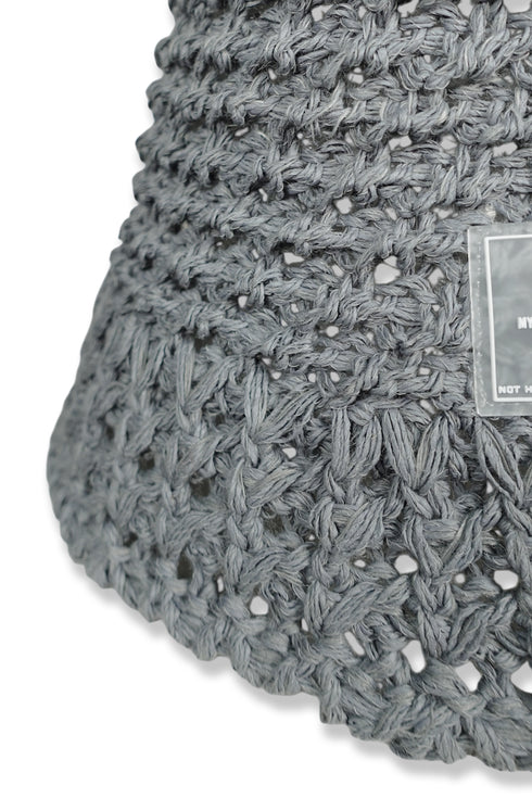 SUMMER STRAW HAT -GRAYISH BLUE-